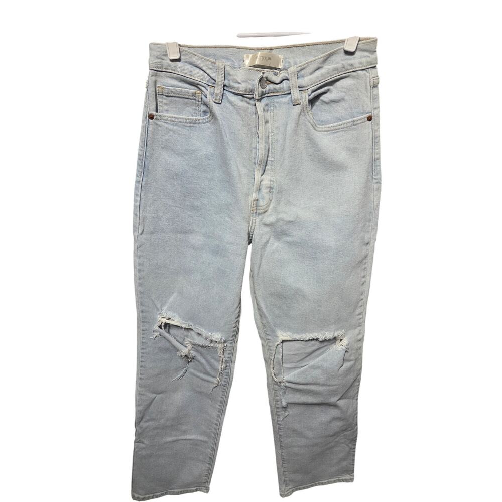 Light Wash Distressed Boyfriend Jeans - Better Me - 9
